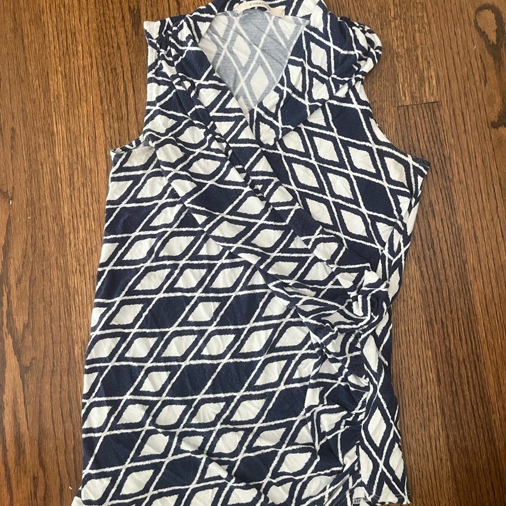 41 Hawthorn stitch fix top women’s size S Montgomery cross front faux wrap